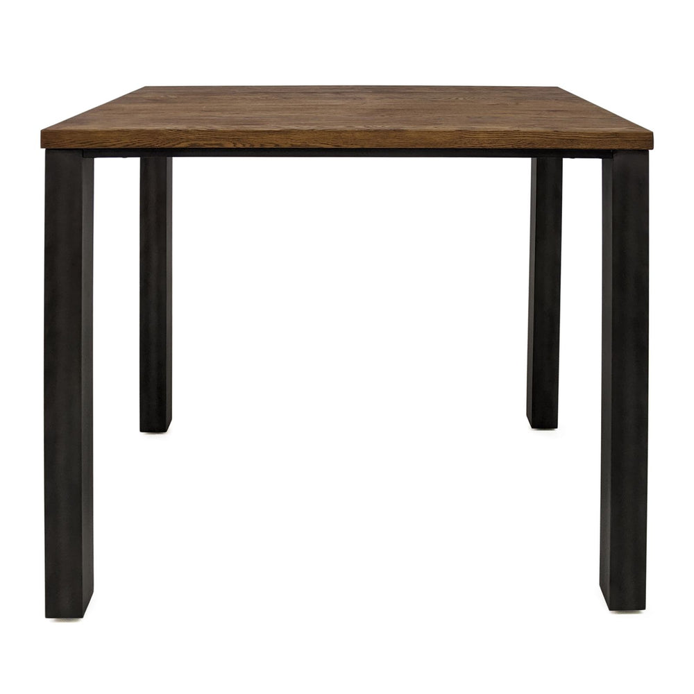
                  
                    Bartisch 120 x 80 cm Eiche massiv antikbraun / Metallgestell - Sia
                  
                