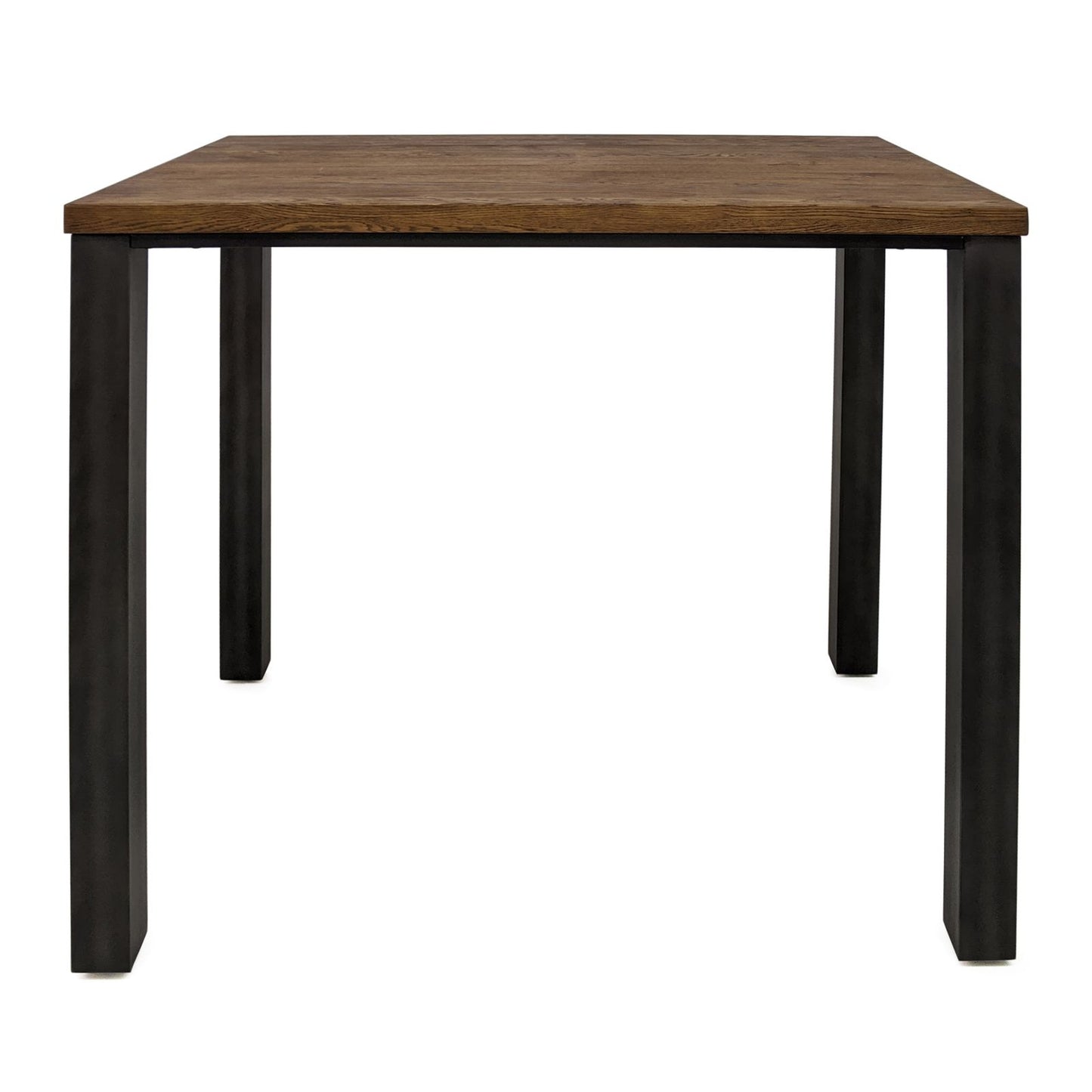 
                  
                    Bartisch 120 x 80 cm Eiche massiv antikbraun / Metallgestell - Sia
                  
                