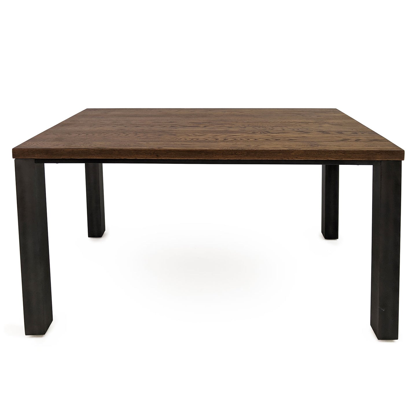 
                  
                    Esstisch 140 x 80 cm Eiche massiv antikbraun / Metall - Sia
                  
                