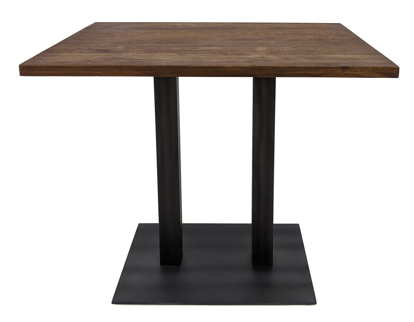 
                  
                    Bartisch 140 x 80 cm Eiche massiv antikbraun / Metallgestell - Sia
                  
                