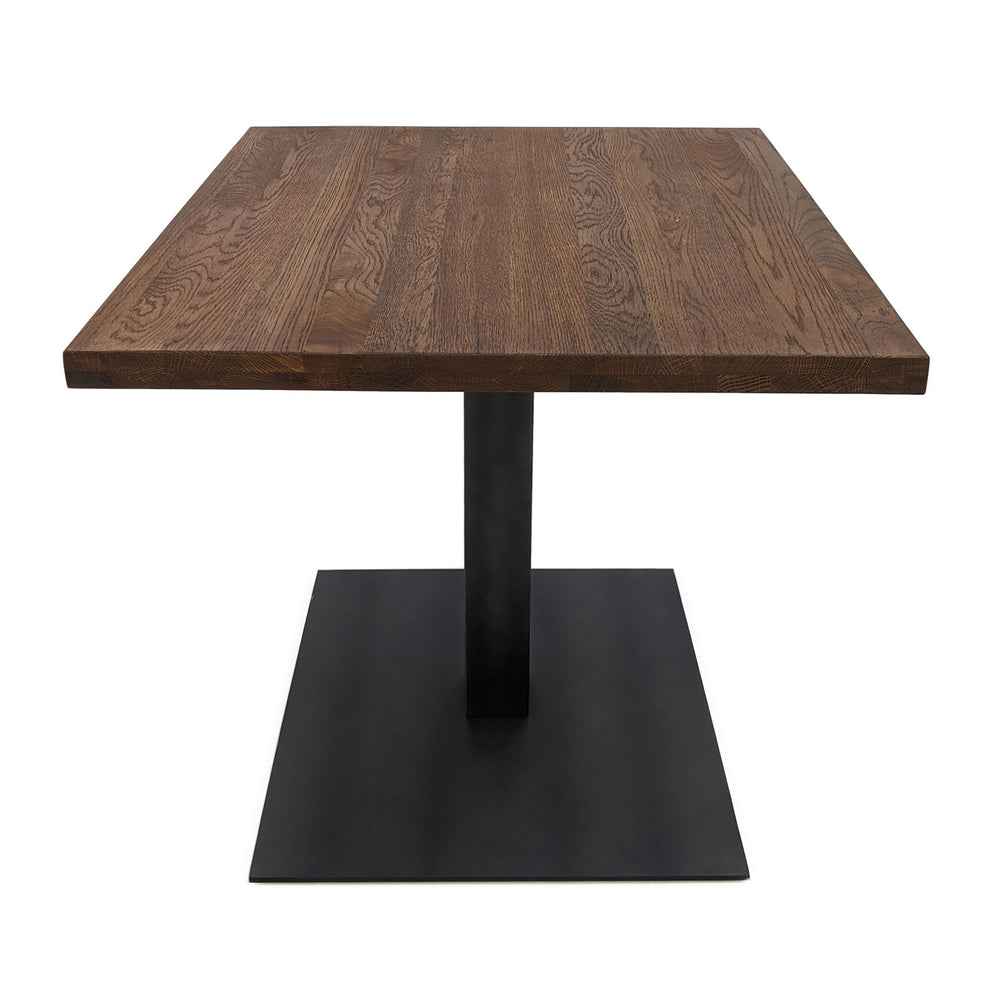 
                  
                    Bistrotisch 80 x 80 cm Eiche massiv antikbraun / Metallfuß - Sia
                  
                