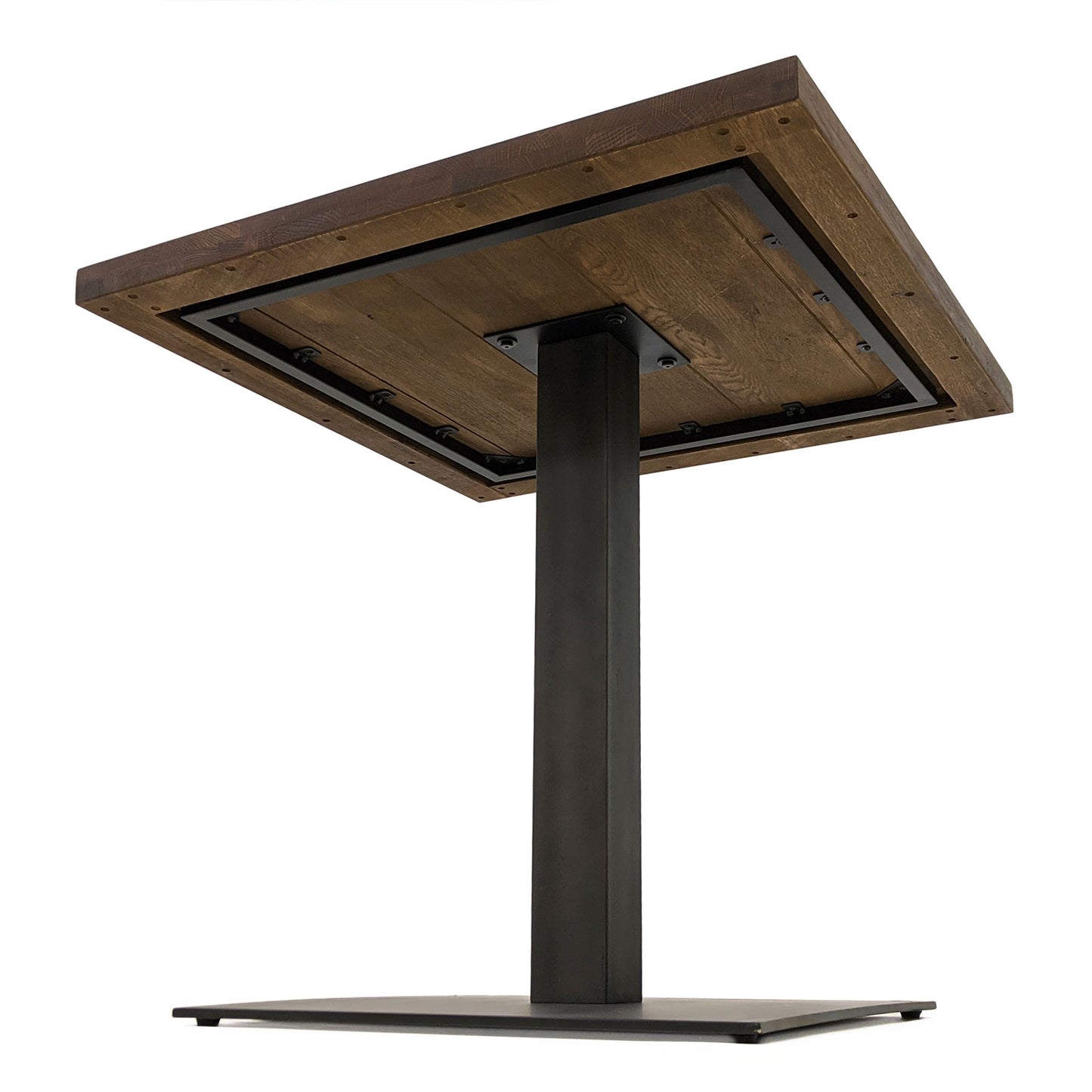
                  
                    Bistrotisch 80 x 80 cm Eiche massiv antikbraun / Metallfuß - Sia
                  
                