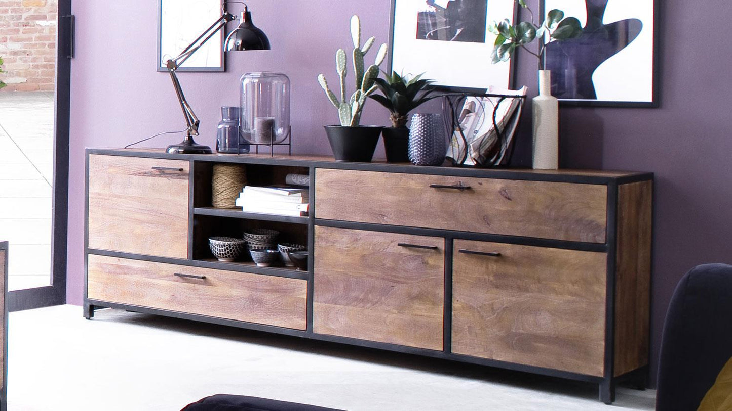 
                  
                    Sideboard Mango massiv / Metall - Mumbai
                  
                