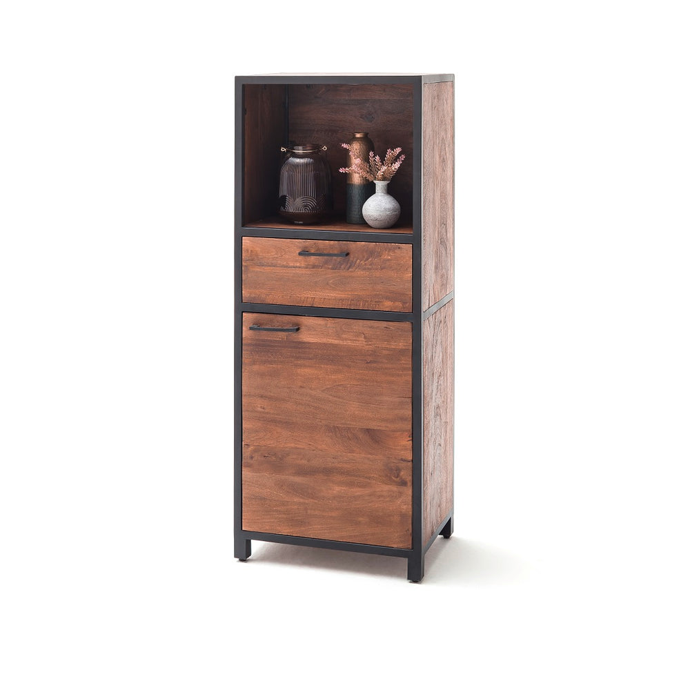 Regalschrank Mango massiv / Metall - Mumbai