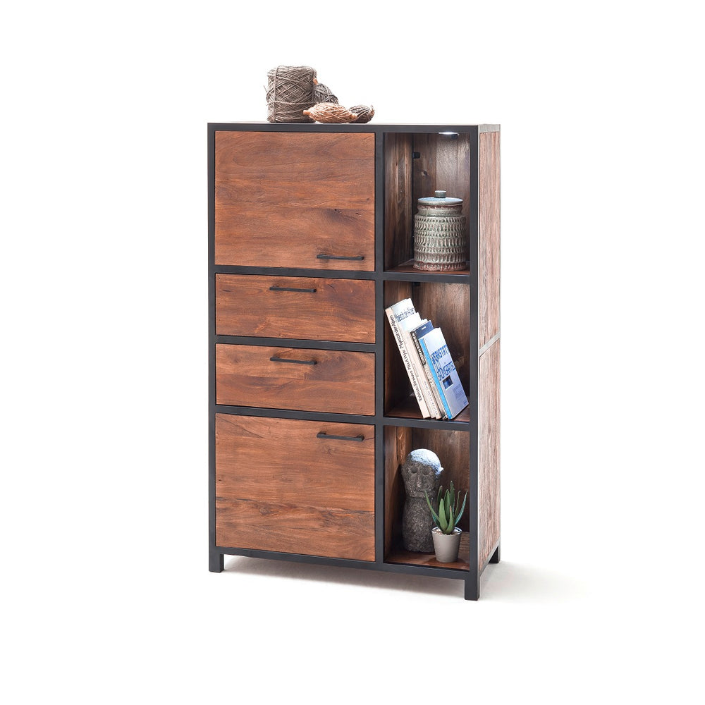 Highboard Mango massiv / Metall - Mumbai