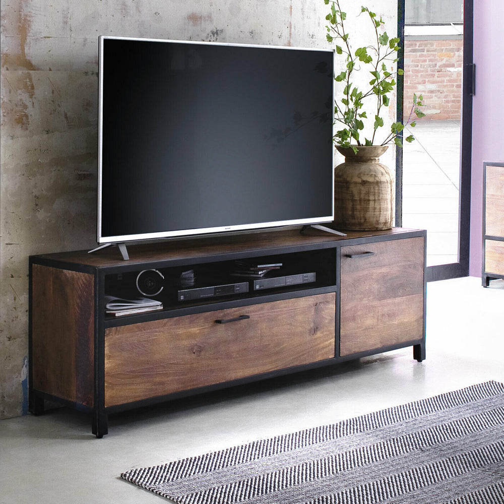 TV-Schrank Mango massiv / Metall - Mumbai