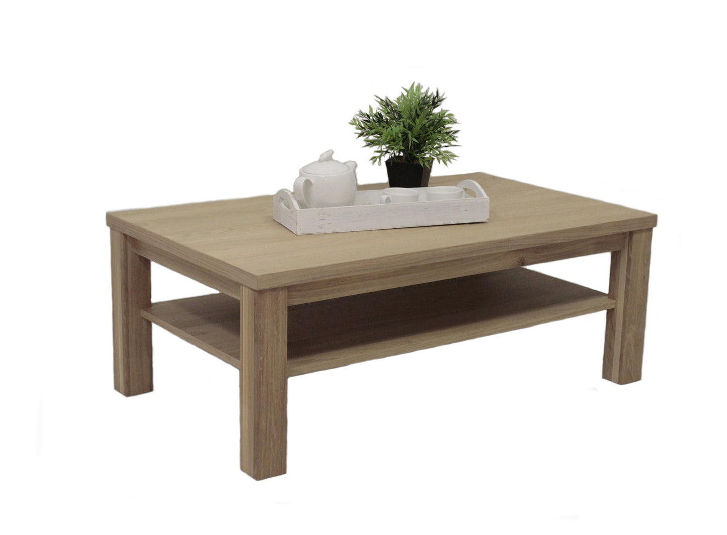 
                  
                    Couchtisch 120 x 70 cm Eiche Bianco massiv - Ponto
                  
                