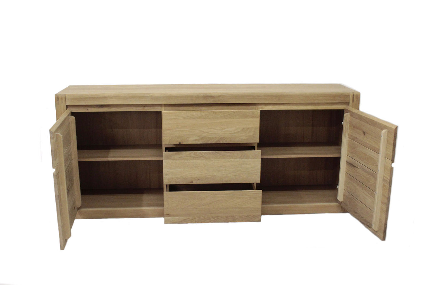 
                  
                    Sideboard 3 trg. Front Eiche Bianco massiv - Ponto
                  
                