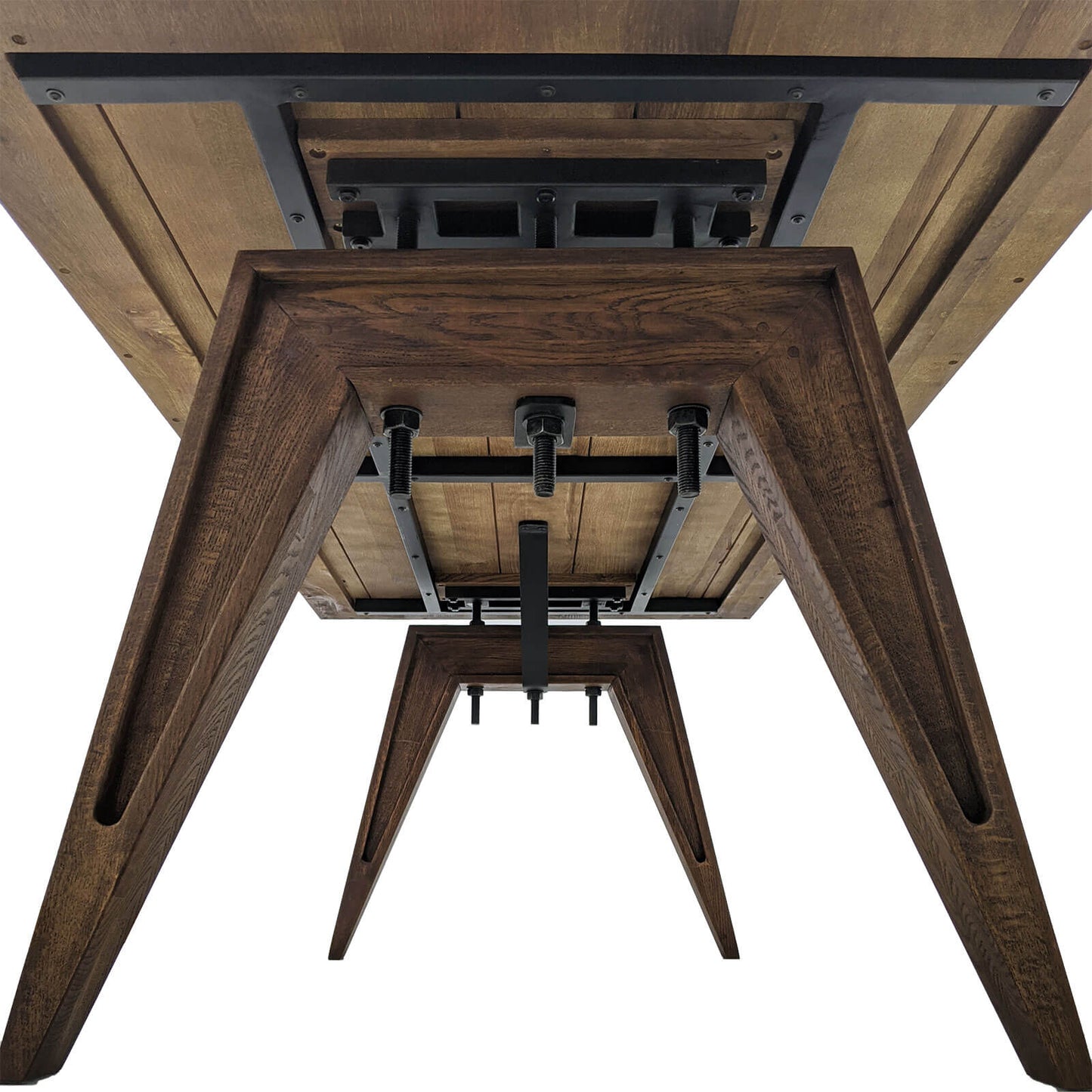 
                  
                    Esstisch 200 x 100 cm Eiche massiv Antikbraun - Sam
                  
                