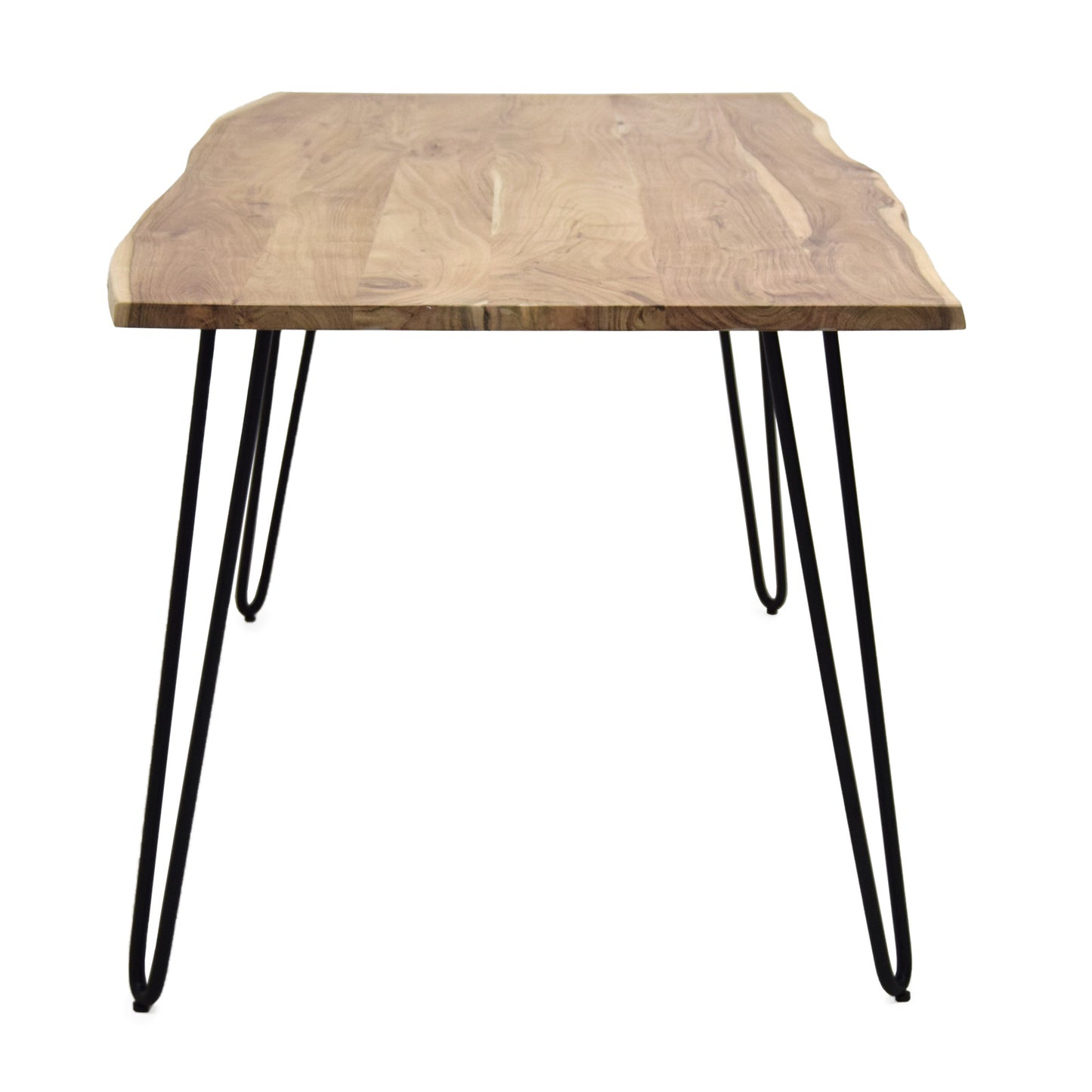 
                  
                    Esstisch 120 x 80 cm Akazie massiv / Metall Hairpin - Kant
                  
                