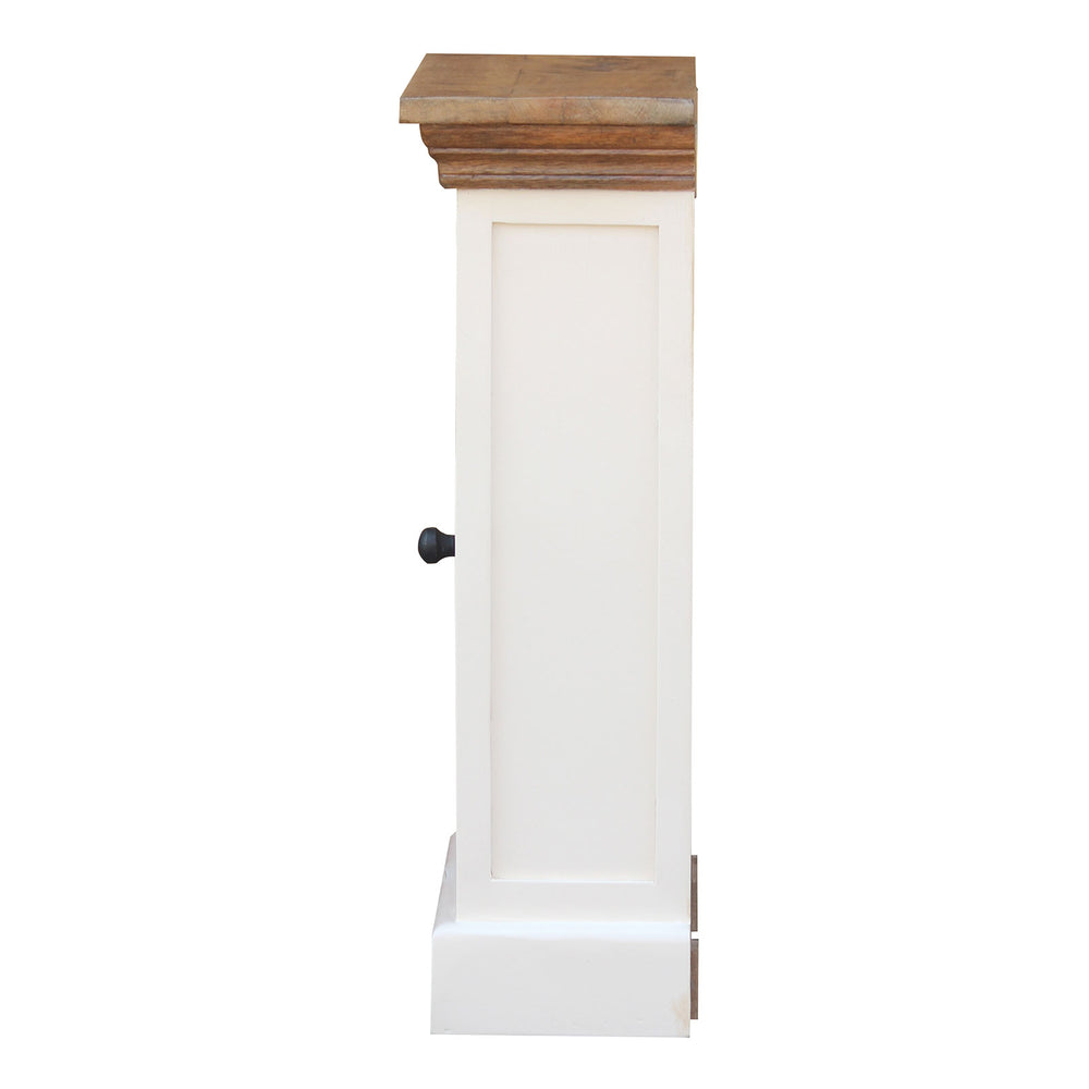 
                  
                    Hängeschrank Mango massiv weiß / braun Landhausstil - Neron
                  
                