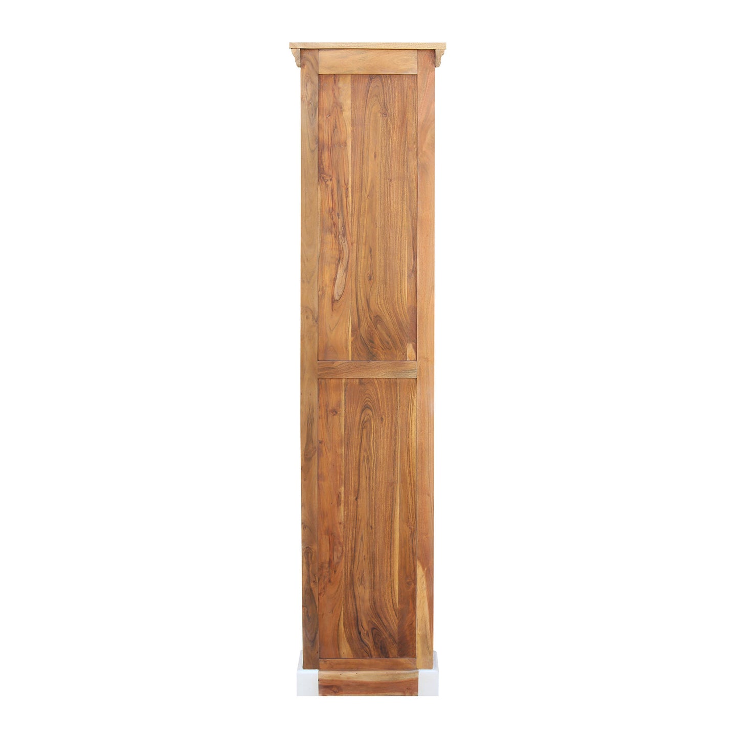 
                  
                    Hochschrank Mango massiv weiß / braun Landhausstil - Neron
                  
                