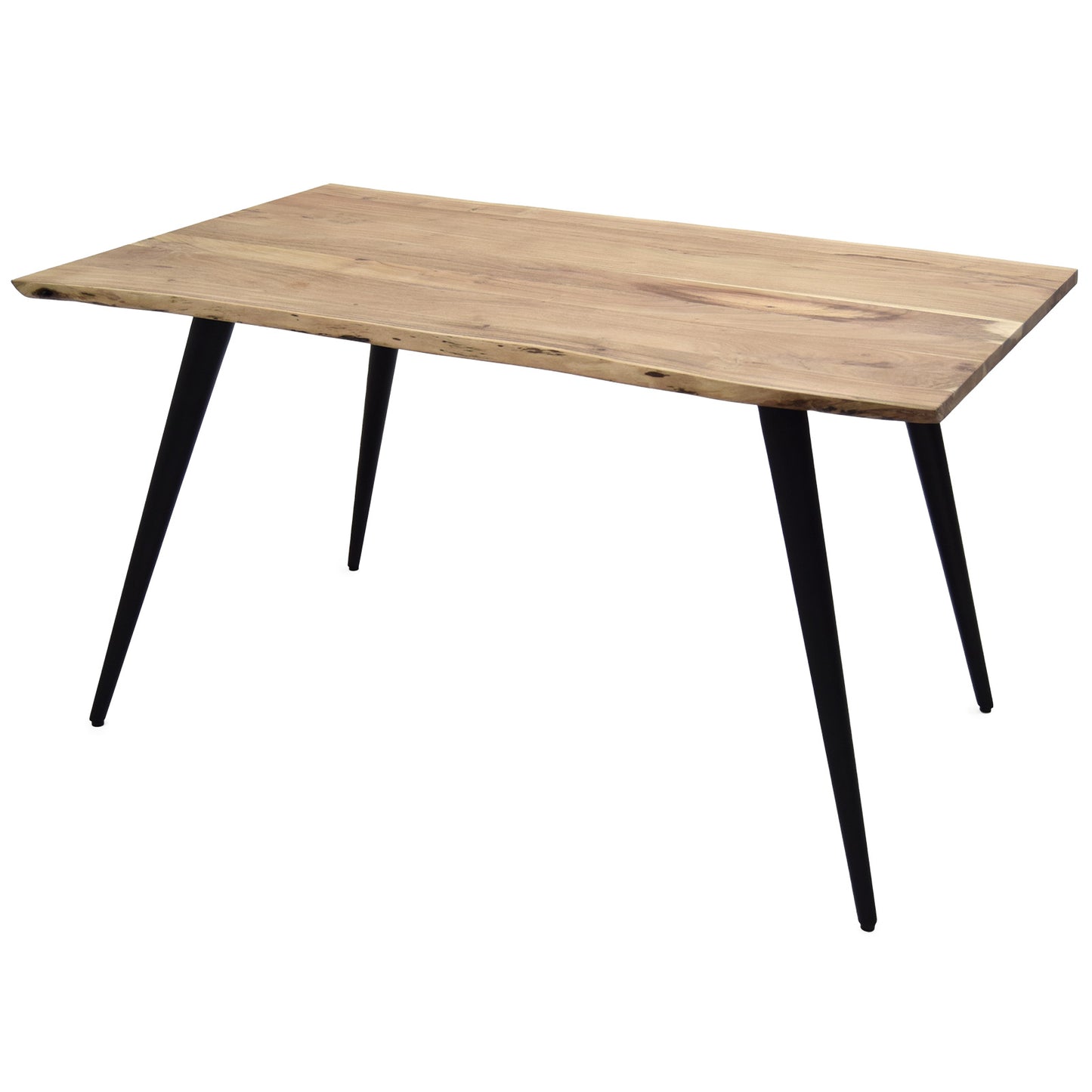 
                  
                    Esstisch 120 x 80 cm Akazie massiv Metallbeine - Kant
                  
                