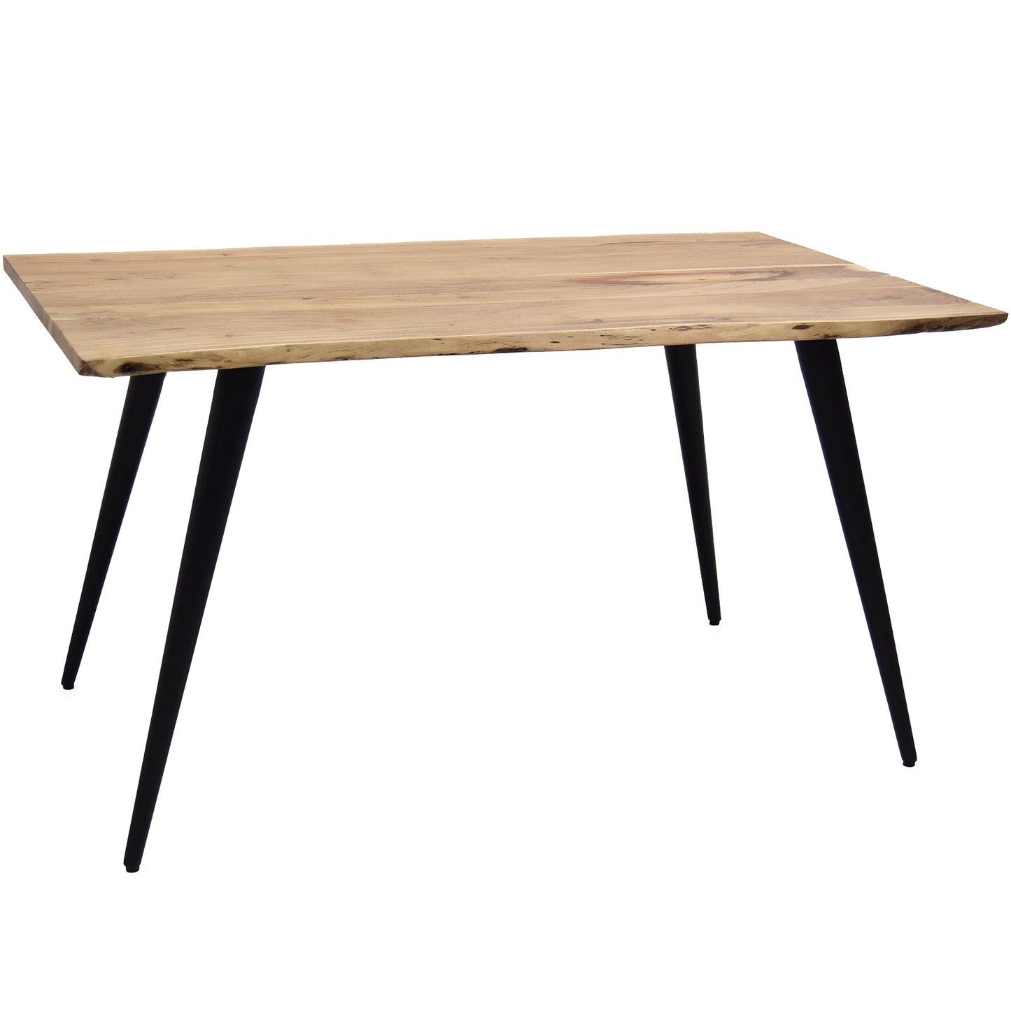 
                  
                    Esstisch 140 x 80 cm Akazie massiv Metallbeine - Kant
                  
                