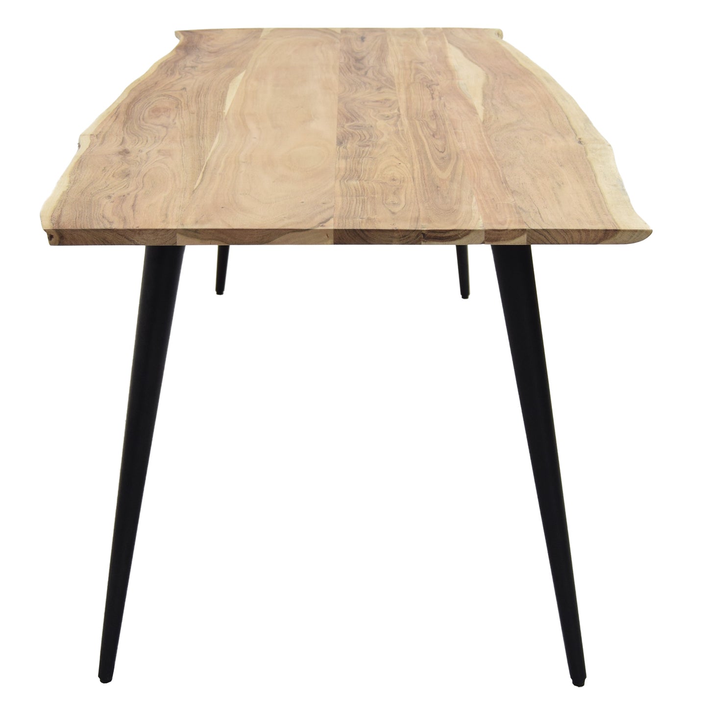 
                  
                    Esstisch 140 x 80 cm Akazie massiv Metallbeine - Kant
                  
                