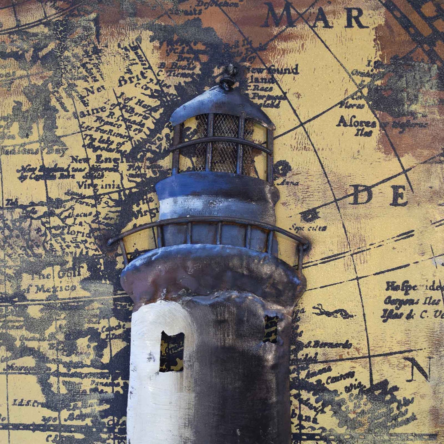 
                  
                    Metallbild Leuchtturm 80 x 80 cm 3D Vintage / Industrialstyle
                  
                