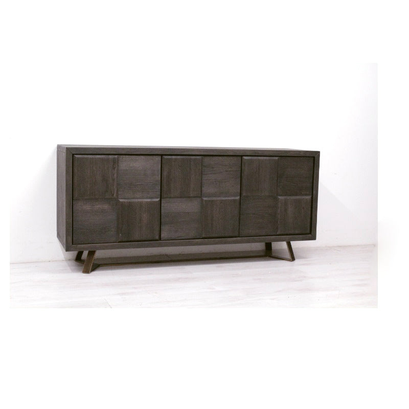 
                  
                    Sideboard Eiche massiv antik braun / Metall - Samu
                  
                