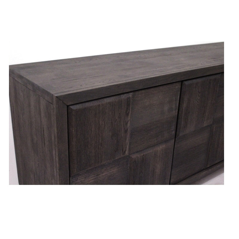 
                  
                    Sideboard Eiche massiv antik braun / Metall - Samu
                  
                