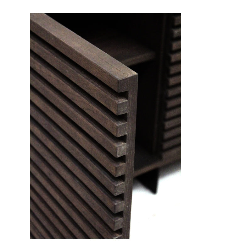 
                  
                    Sideboard Eiche massiv Räucheröl-Optik / Metall - Dublin
                  
                