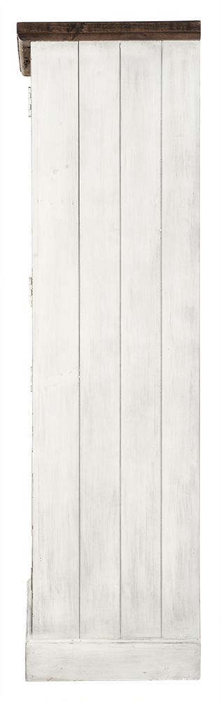 
                  
                    Highboard Recycel Kiefer massiv weiß / braun Antiklook Dover
                  
                
