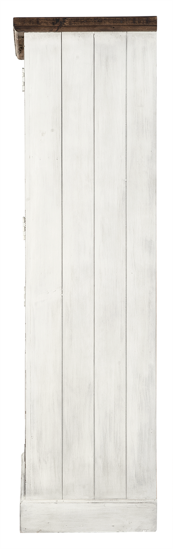 
                  
                    Highboard Recycel Kiefer massiv weiß / braun Antiklook Dover
                  
                