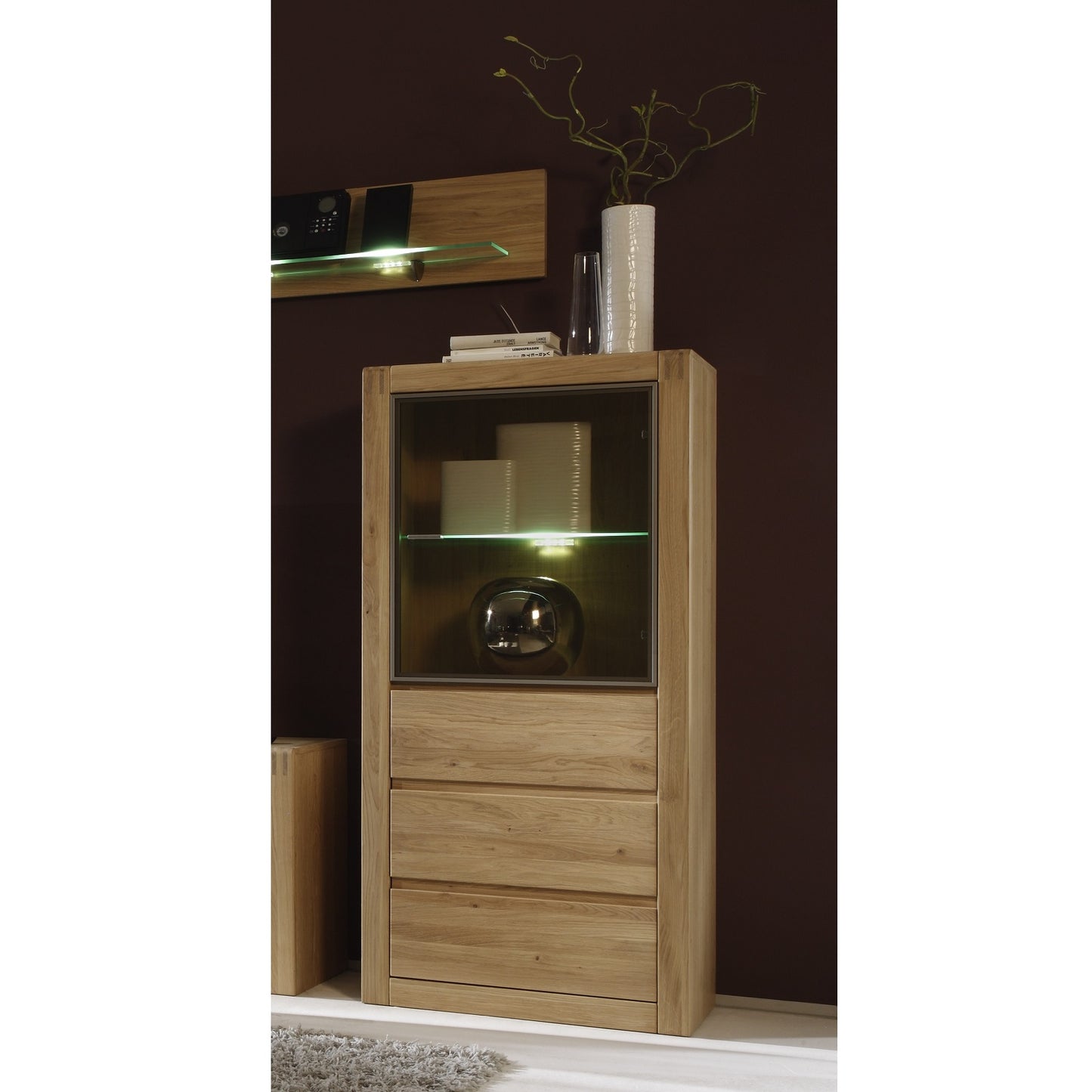 
                  
                    Vitrine Front Eiche Bianco massiv - Ponto
                  
                
