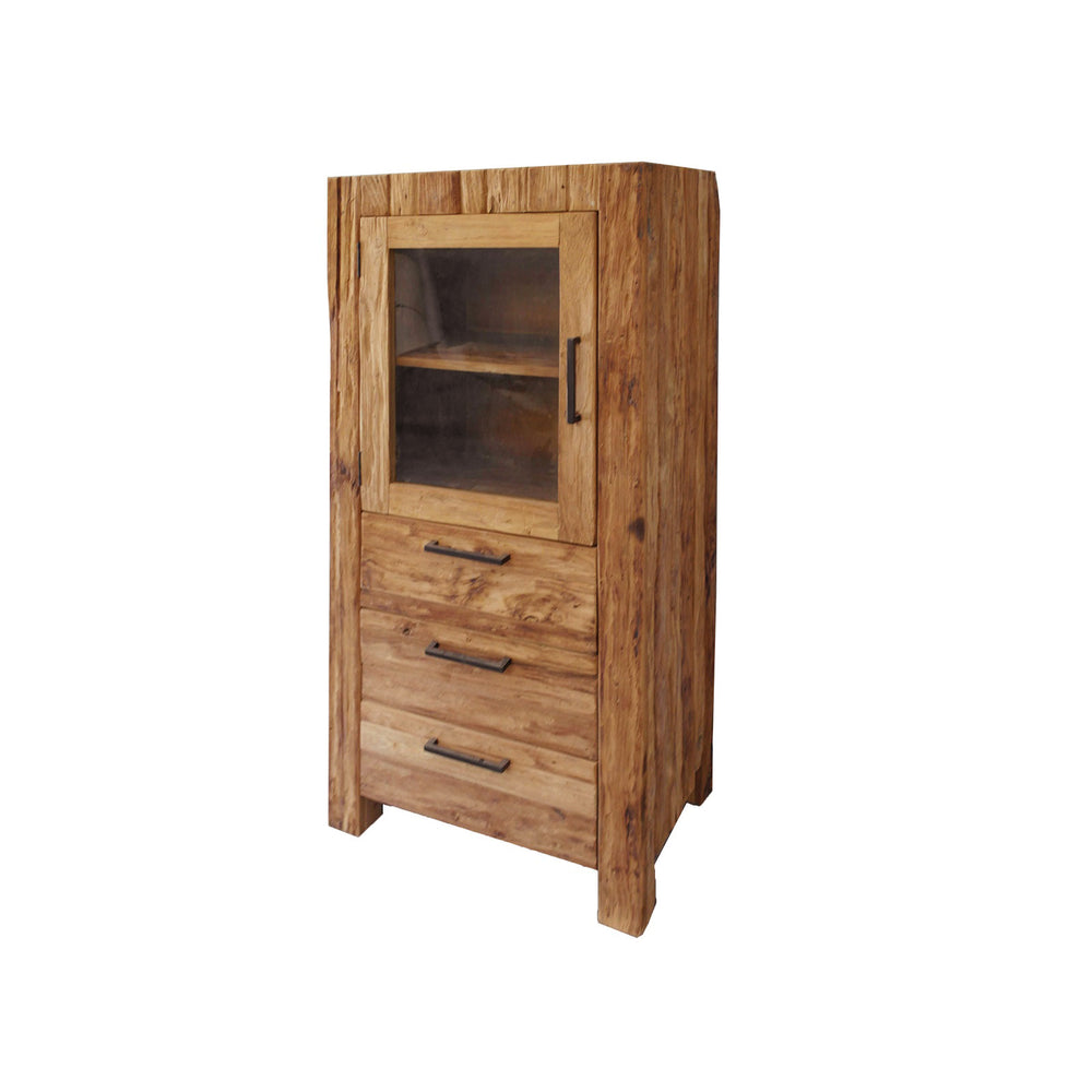
                  
                    Vitrine Teakholz massiv Shabby Chic - Borneo
                  
                