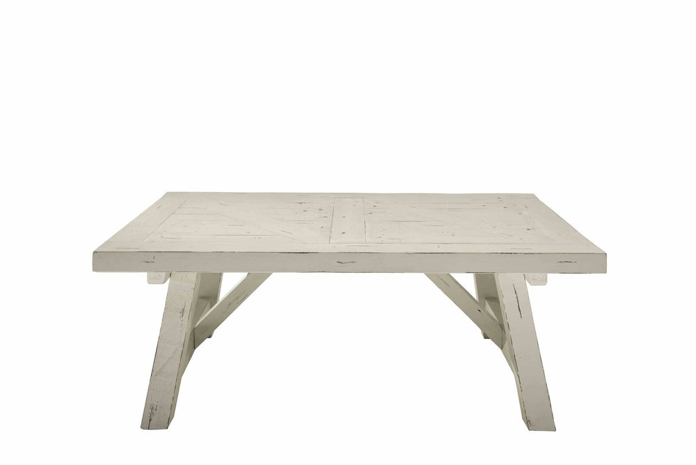 
                  
                    Couchtisch 120 x 80 Pinie massiv recycelt white wash - History
                  
                
