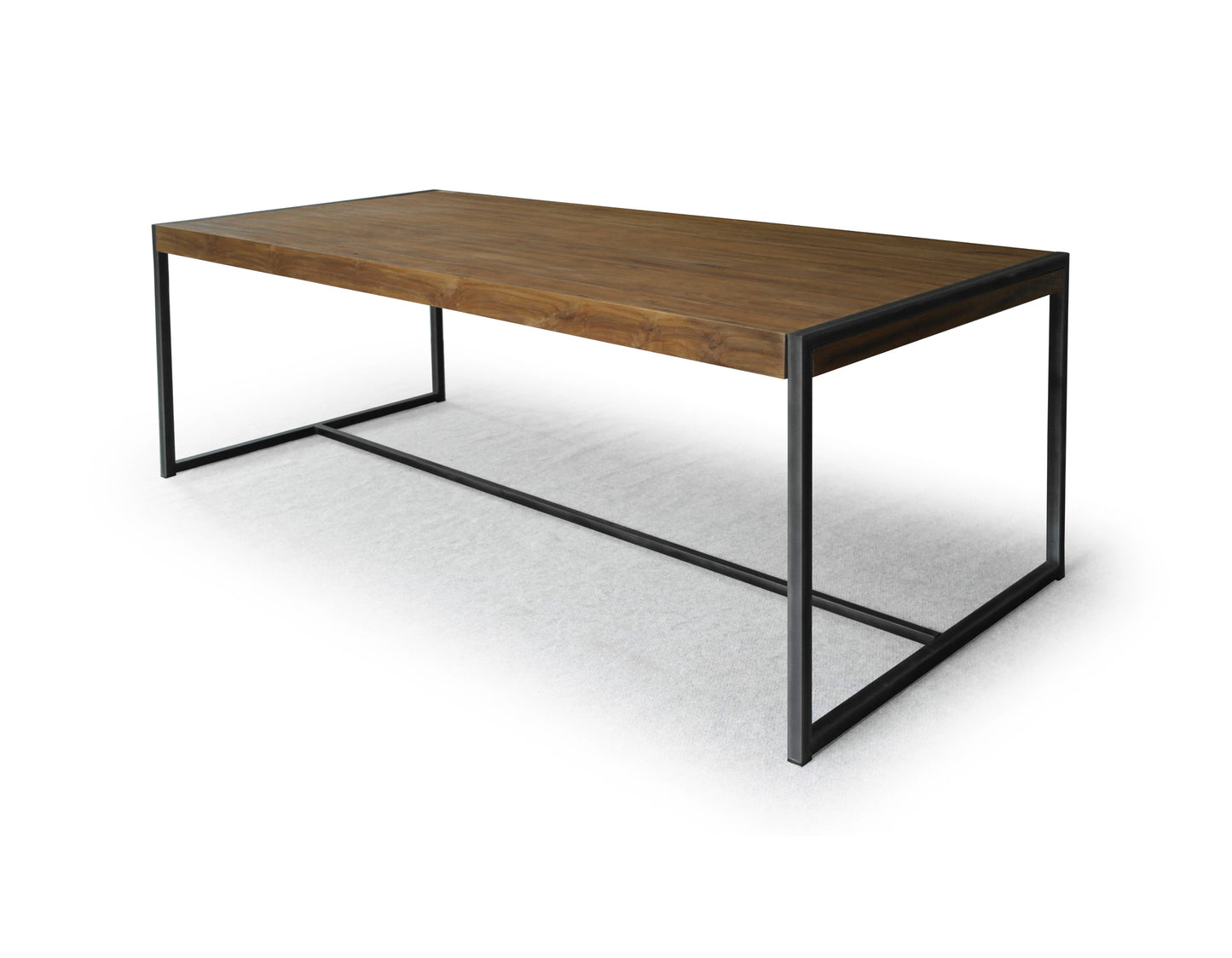 
                  
                    Esstisch 180 x 90 cm Teakholz massiv / Metall Industrial-Style - Sumatra
                  
                