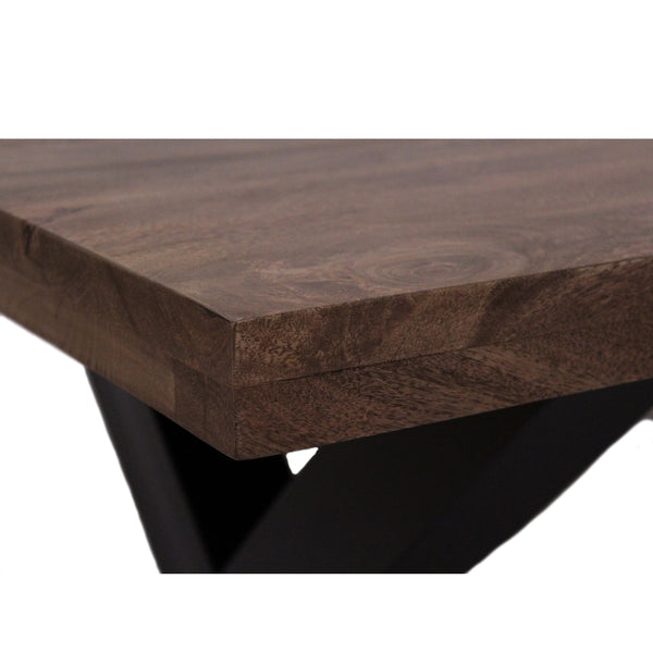 3. Bild von Esstisch 160 x 90 Mango massiv / Metall - Sansa