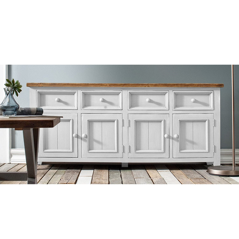 
                  
                    Big Sideboard Pinie massiv recycelt Weiss / Natur Landhaus Byron
                  
                