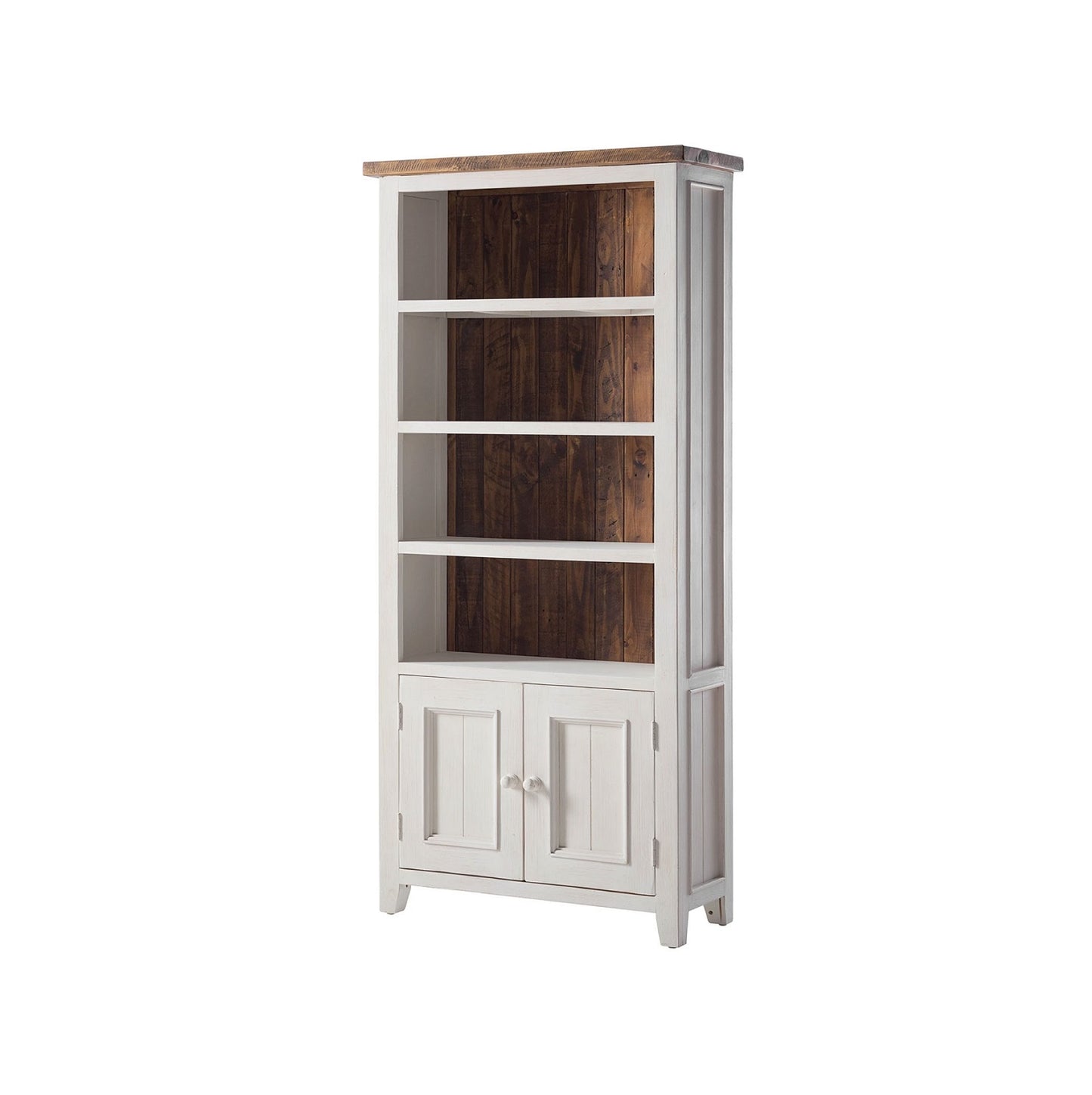 
                  
                    Regalschrank Pinie massiv recycelt Weiss / Natur Landhaus Byron
                  
                