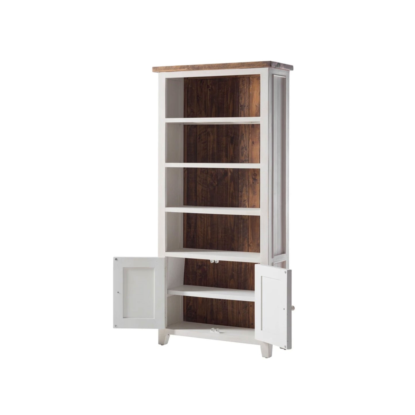 
                  
                    Regalschrank Pinie massiv recycelt Weiss / Natur Landhaus Byron
                  
                