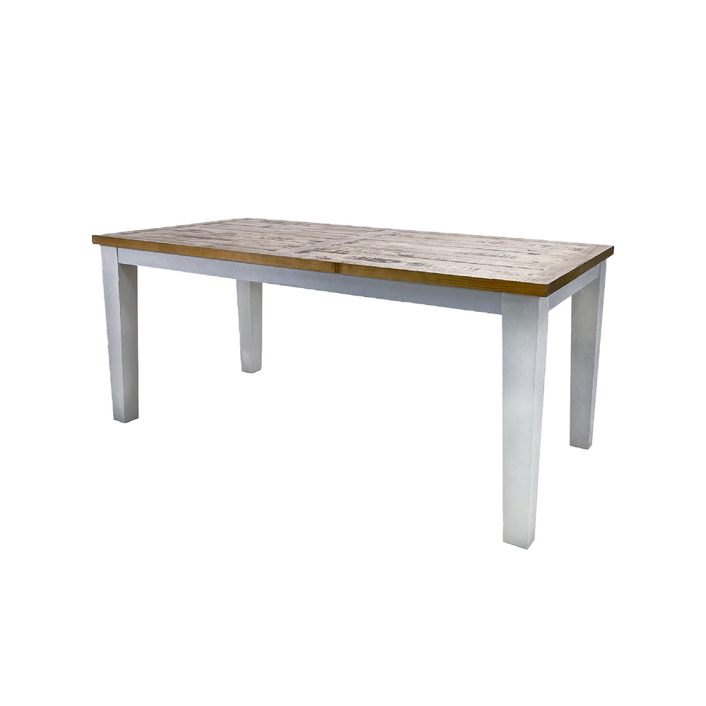 
                  
                    Esstisch Pinie massiv recycelt 220 x 100 cm Weiss / Natur Landhaus Byron
                  
                