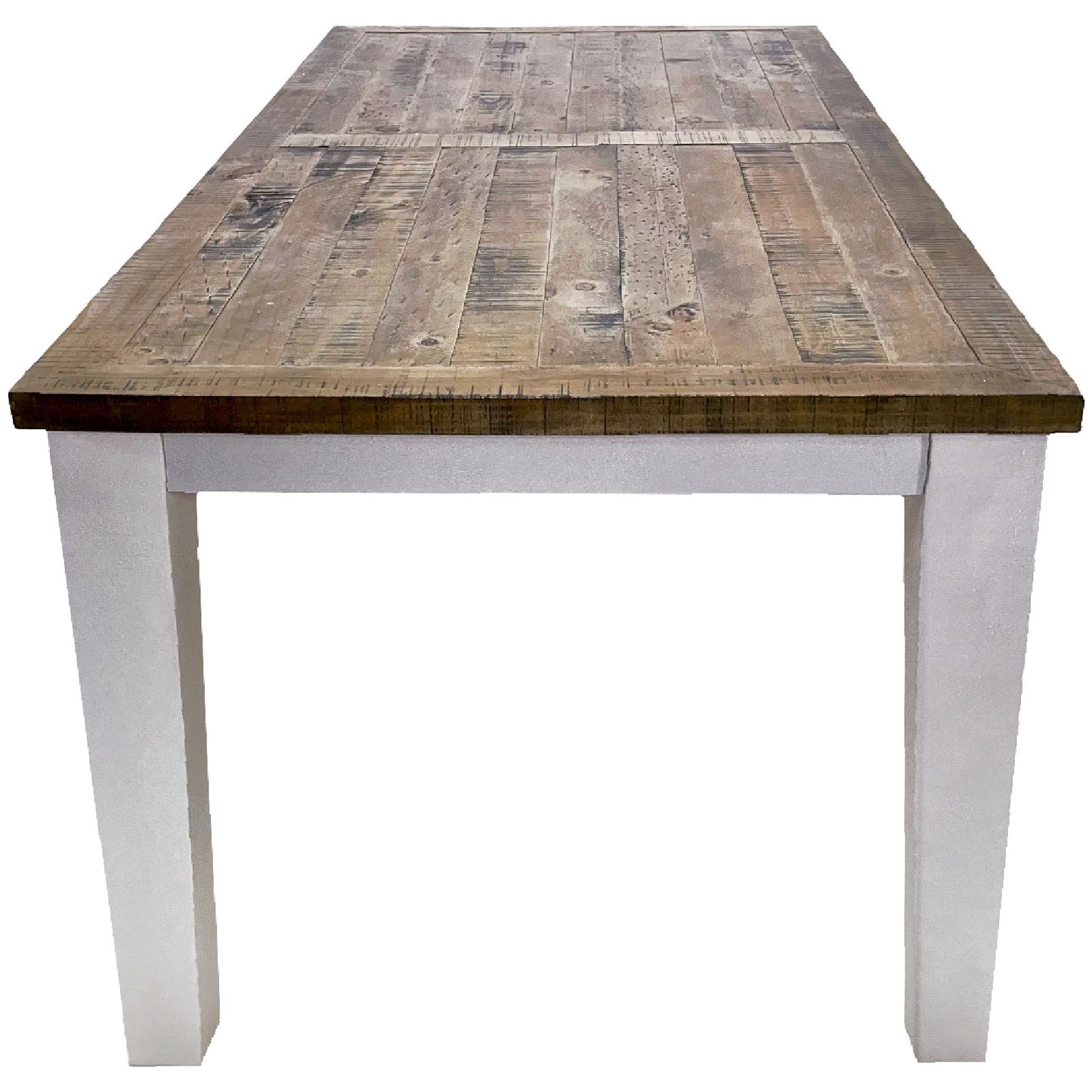 
                  
                    Esstisch Pinie massiv recycelt 220 x 100 cm Weiss / Natur Landhaus Byron
                  
                