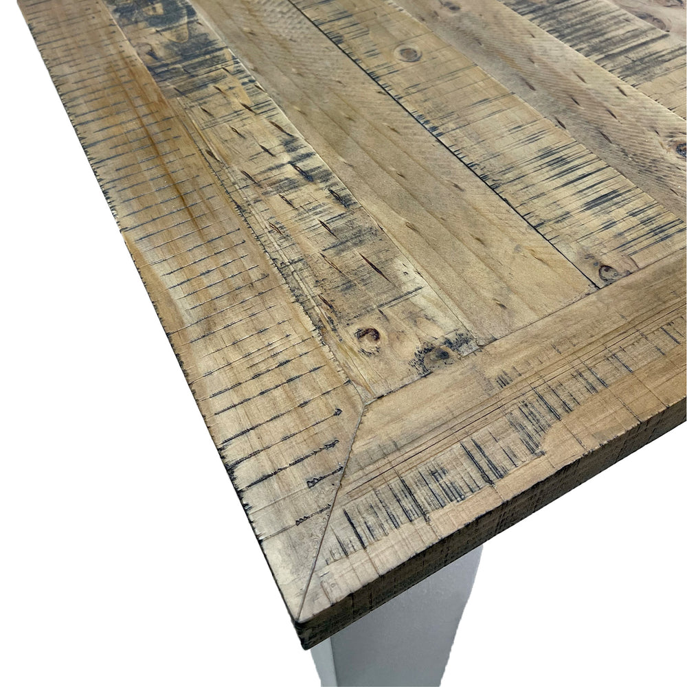 
                  
                    Esstisch Pinie massiv recycelt 220 x 100 cm Weiss / Natur Landhaus Byron
                  
                