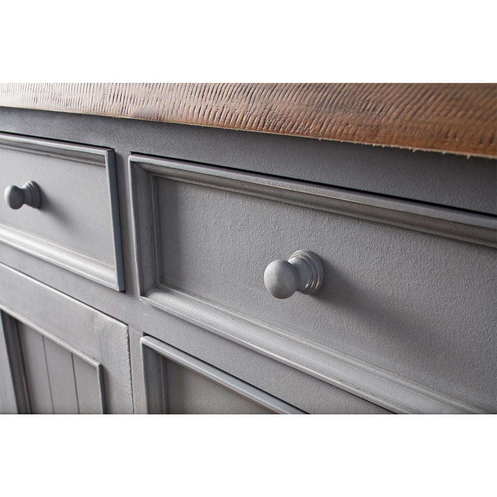 
                  
                    Sideboard Pinie massiv recycelt Grau / Natur Landhaus Byron
                  
                