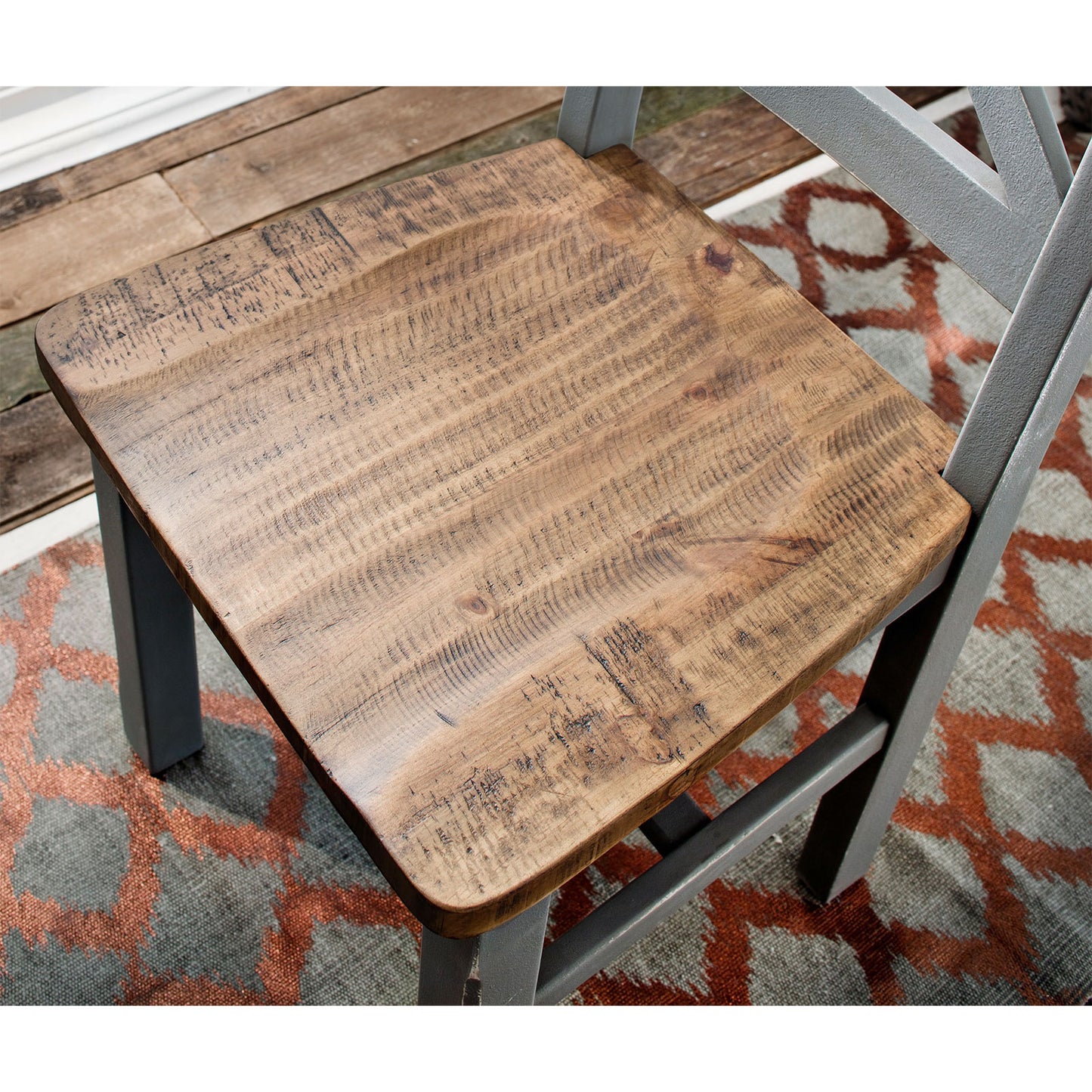 
                  
                    Holzstuhl 2er-Set Pinie massiv recycelt Grau / Natur Landhaus Byron
                  
                