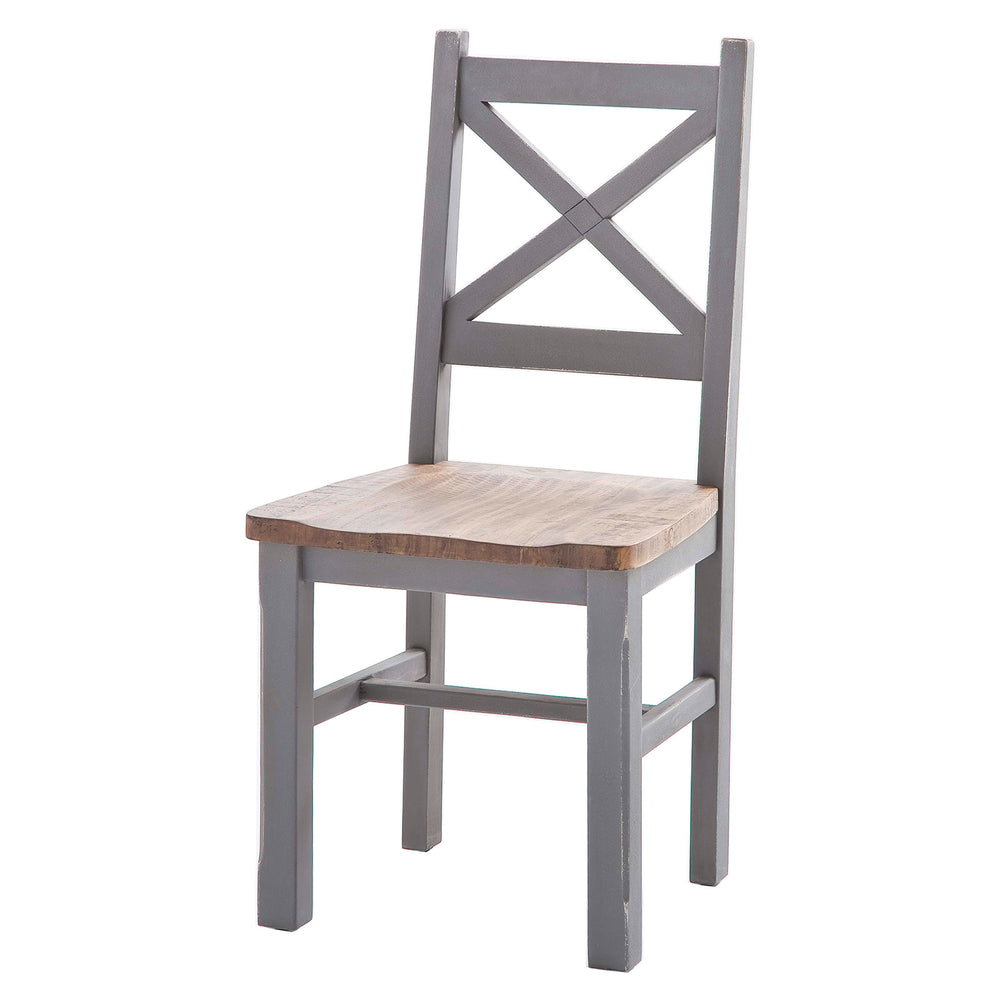 
                  
                    Holzstuhl 2er-Set Pinie massiv recycelt Grau / Natur Landhaus Byron
                  
                