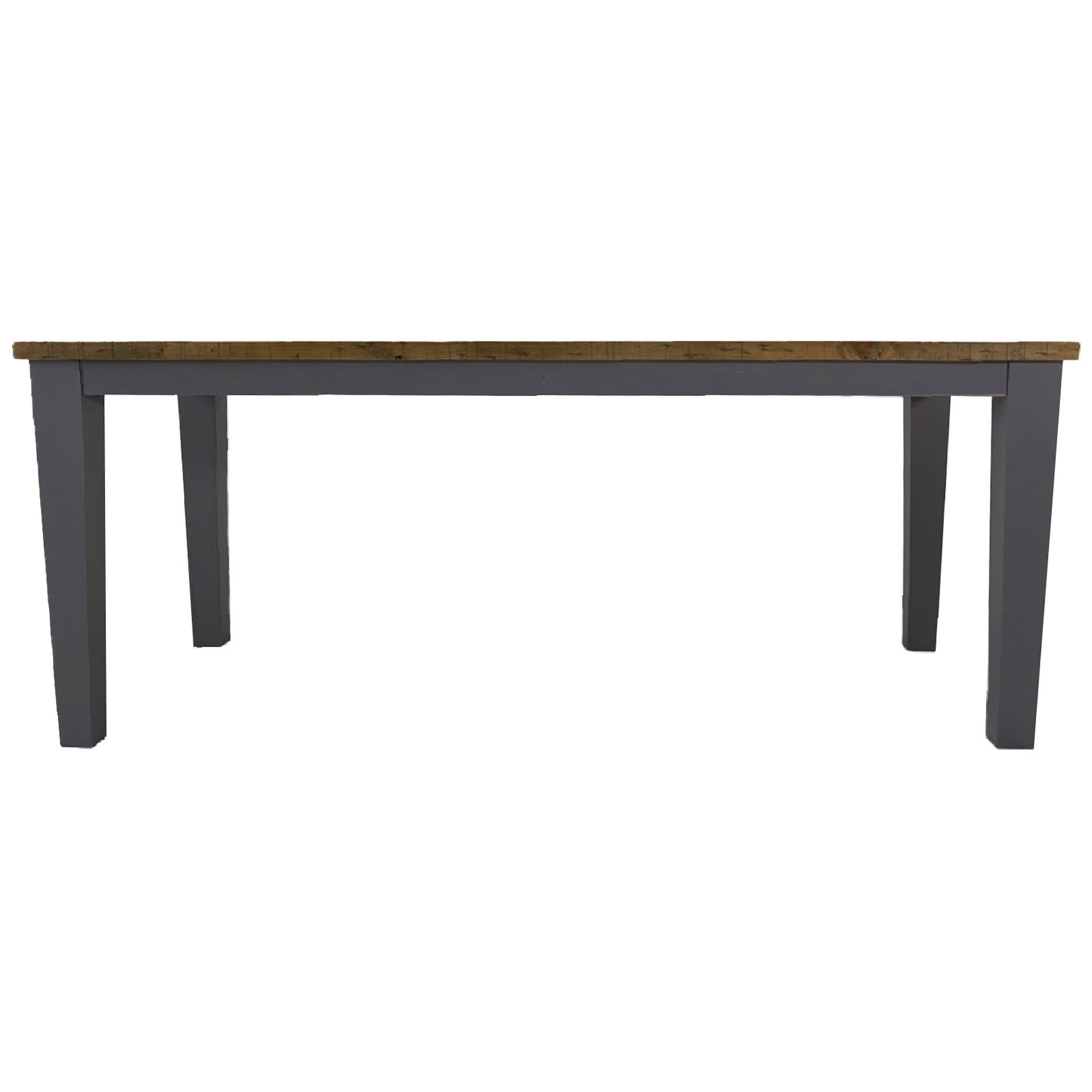 
                  
                    Esstisch 200 x 90 cm Pinie massiv recycelt grau / natur - Byron
                  
                