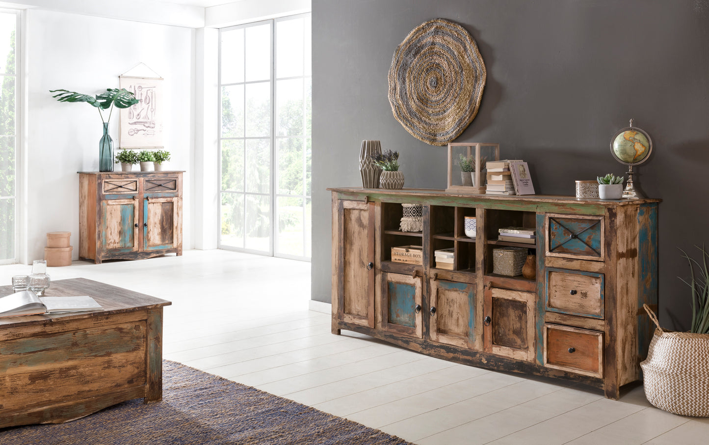 
                  
                    Big Sideboard Mango massiv Vintage-Look Gulliver
                  
                