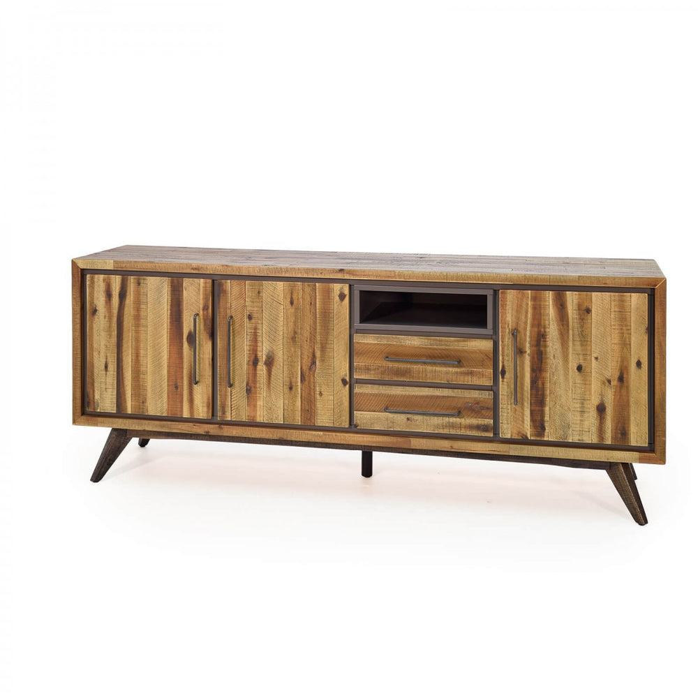 Big Sideboard Akazie massiv / Metall Vintage-Look Tati