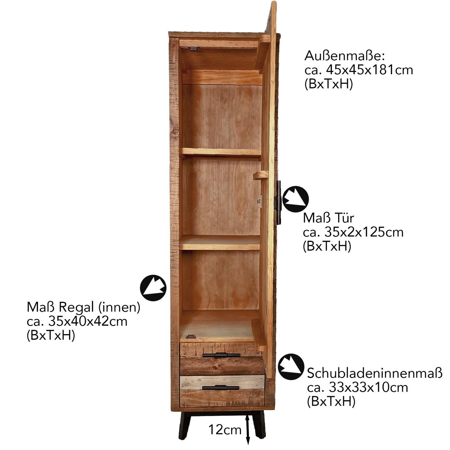 
                  
                    Hochschrank Pinie massiv - Pier22
                  
                