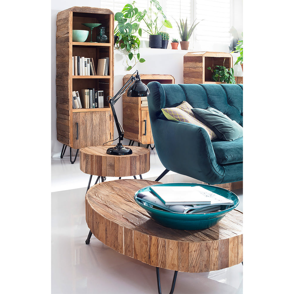 
                  
                    Couchtisch 110 cm Teakholz massiv Shabby Chic - Capel
                  
                