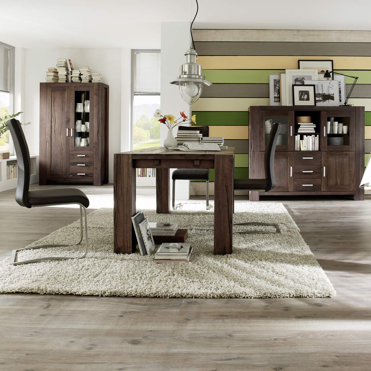 
                  
                    Esstisch Eiche massiv 220 x 100 cm Räucheröl-Optik Braxton
                  
                