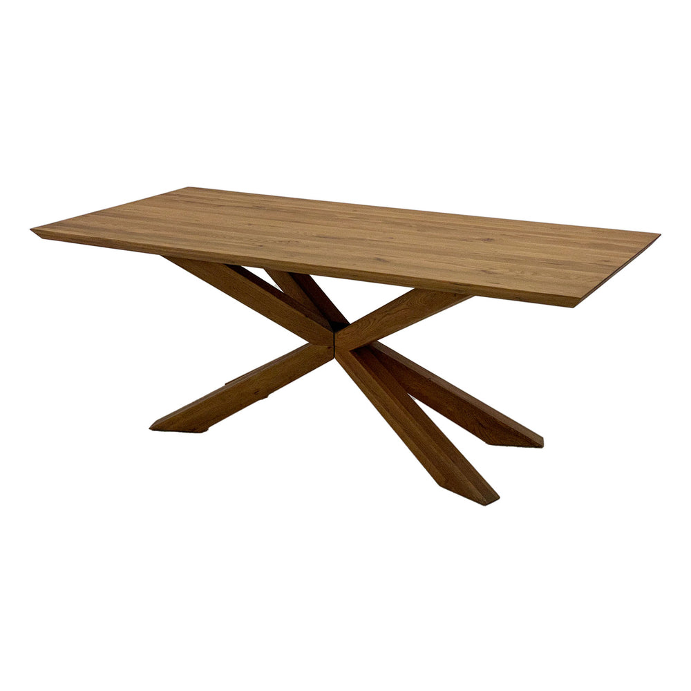 Esstisch 180 x 90 Eiche massiv / Sternfuß - Via