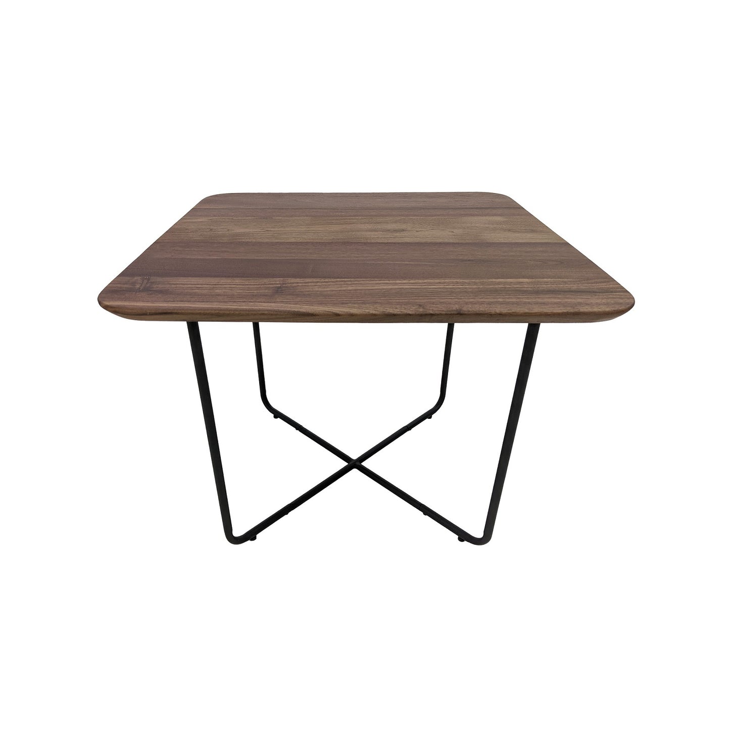 
                  
                    Couchtisch 60 x 60 cm Nussbaum massiv / Metall - Waru
                  
                