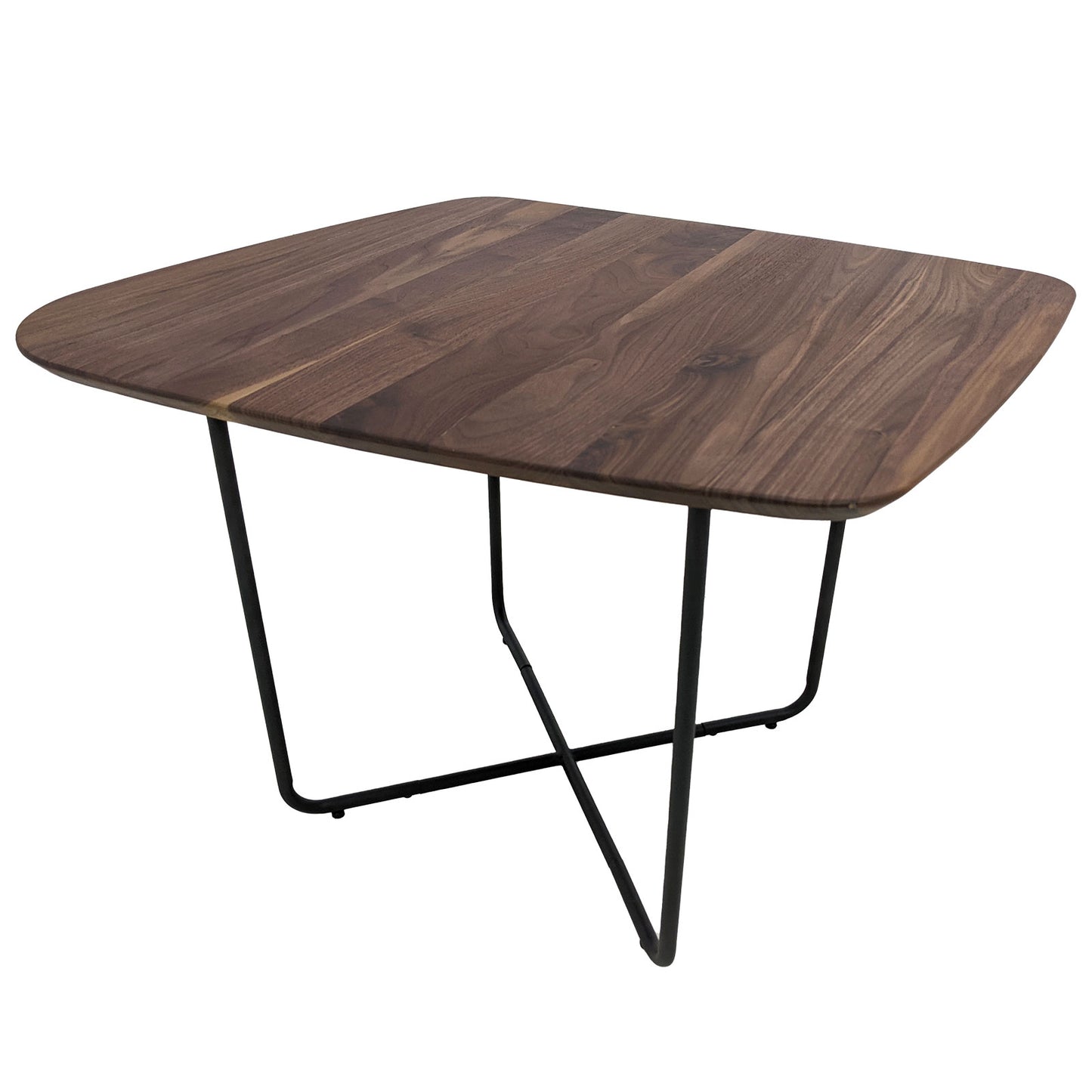 
                  
                    Couchtisch 69 x 58 cm Nussbaum massiv / Metall - Waru
                  
                