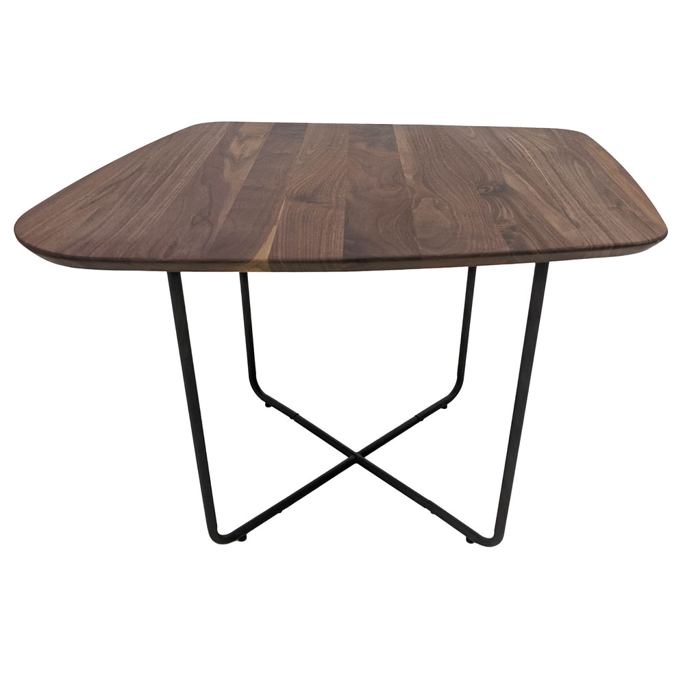 
                  
                    Couchtisch 69 x 58 cm Nussbaum massiv / Metall - Waru
                  
                