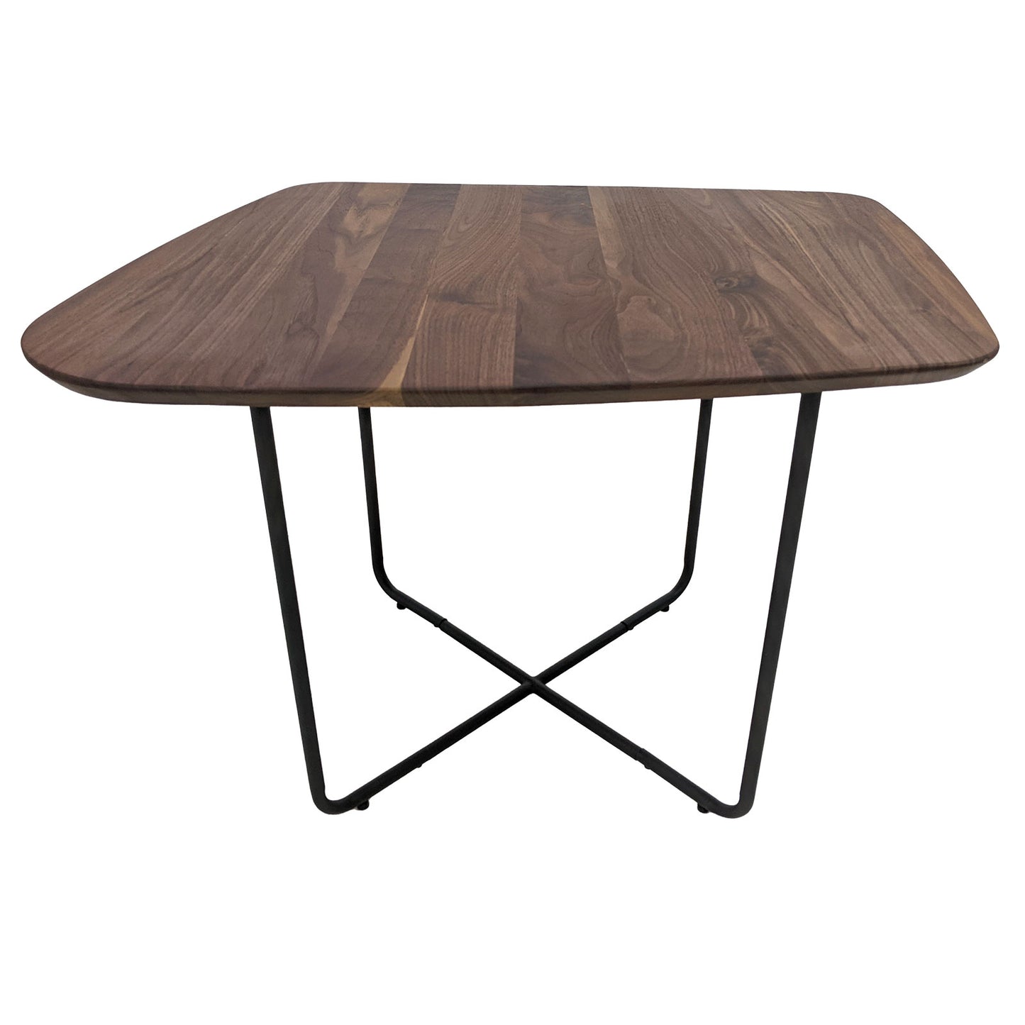 
                  
                    Couchtisch 69 x 58 cm Nussbaum massiv / Metall - Waru
                  
                
